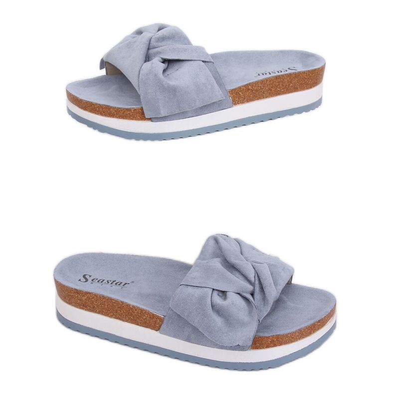 Pantofole blu da donna blu SS116P Blu