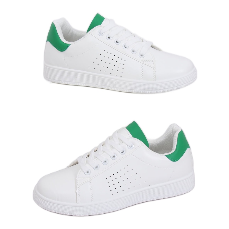 Sneakers da donna bianche e verdi LV101P Green bianca verde