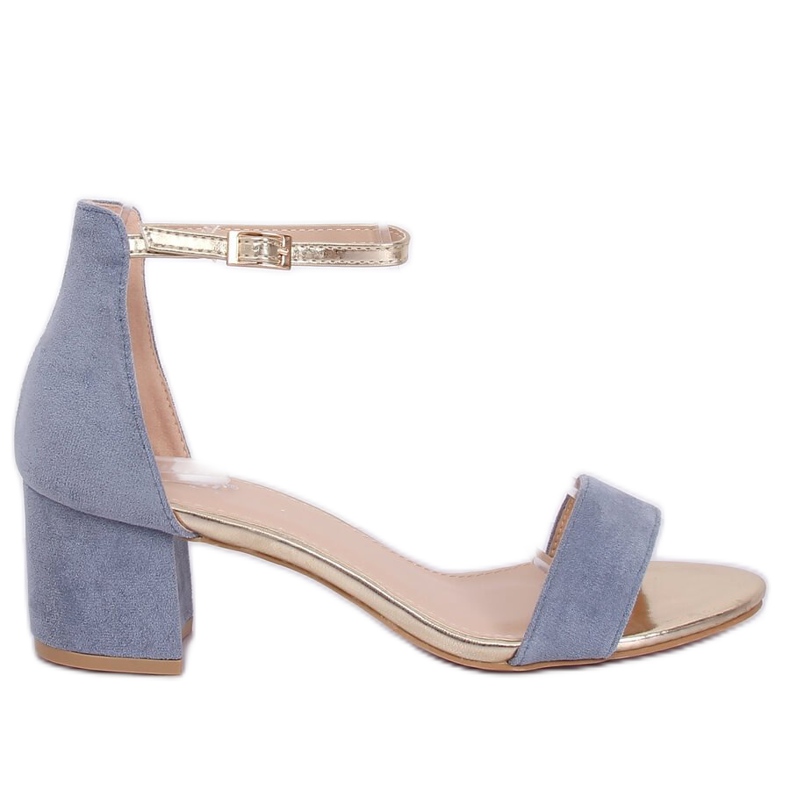 Sandali blu con tacco alto M307P Blu