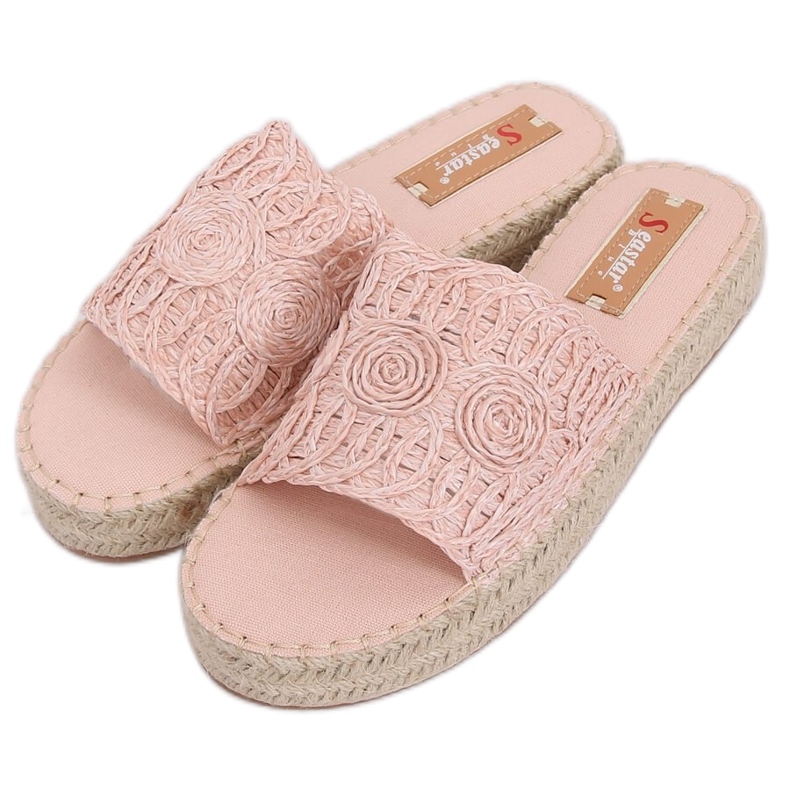 T353P Pantofole espadrillas rosa