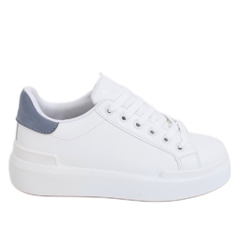 Sneakers da donna bianche 85-428 BIANCO/BLU bianca