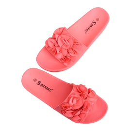 Coral CK148P Pantofole corallo su suola alta rosa