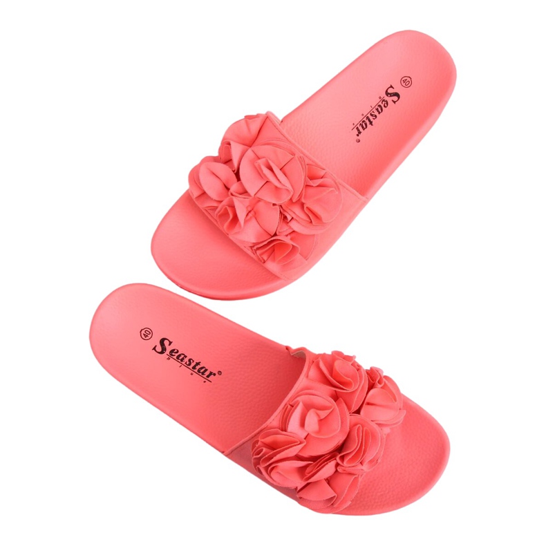 Coral CK148P Pantofole corallo su suola alta rosa