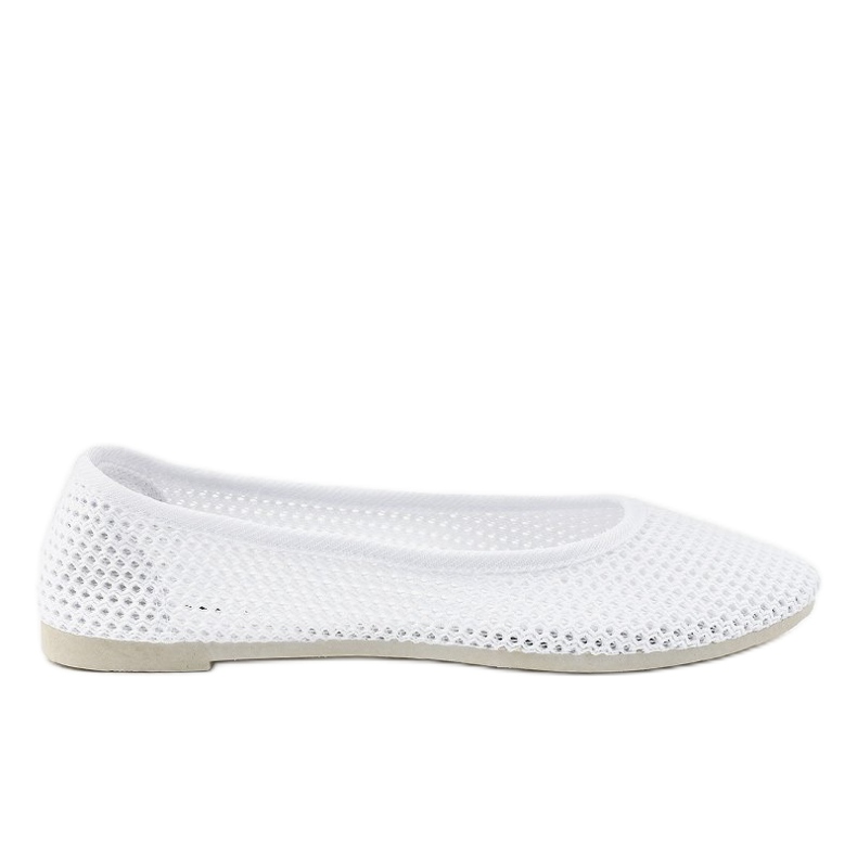 Ballerine in pizzo bianco JX56 bianca