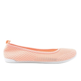 Ballerine in pizzo rosa LA07P