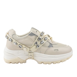 Scarpe sportive beige alla moda A88-68