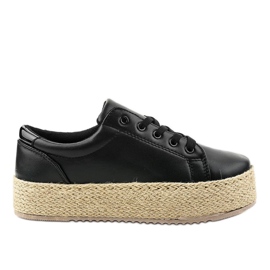 Espadrillas allacciate nere 6220 nero