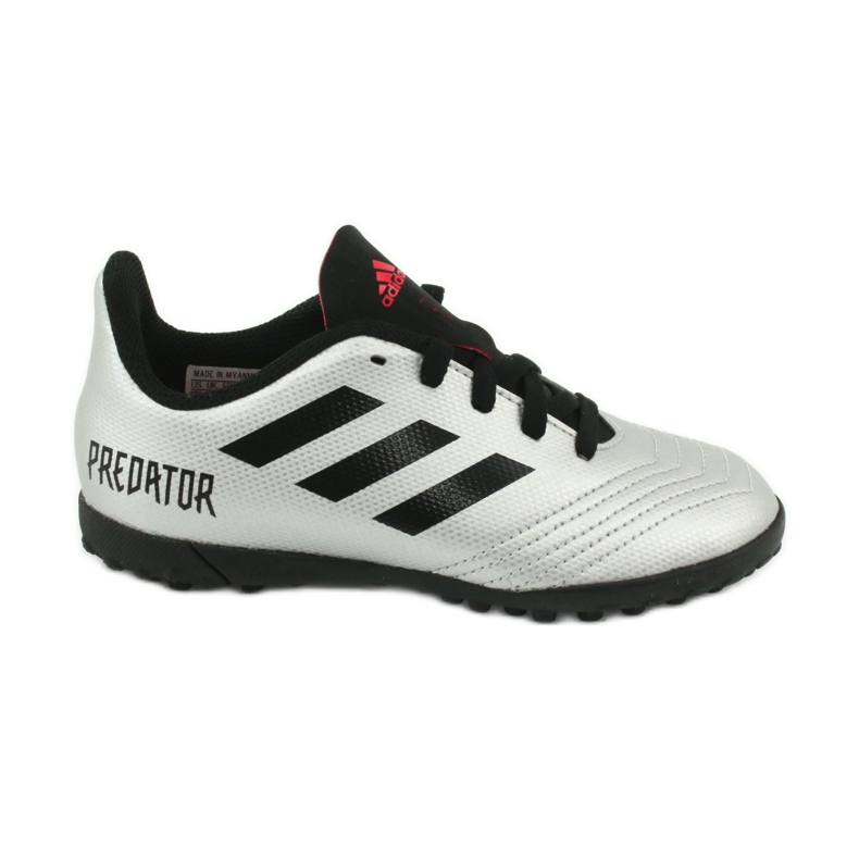 Scarpe da calcio Adidas Predator 19.4 Tf Jr G25825 d'argento