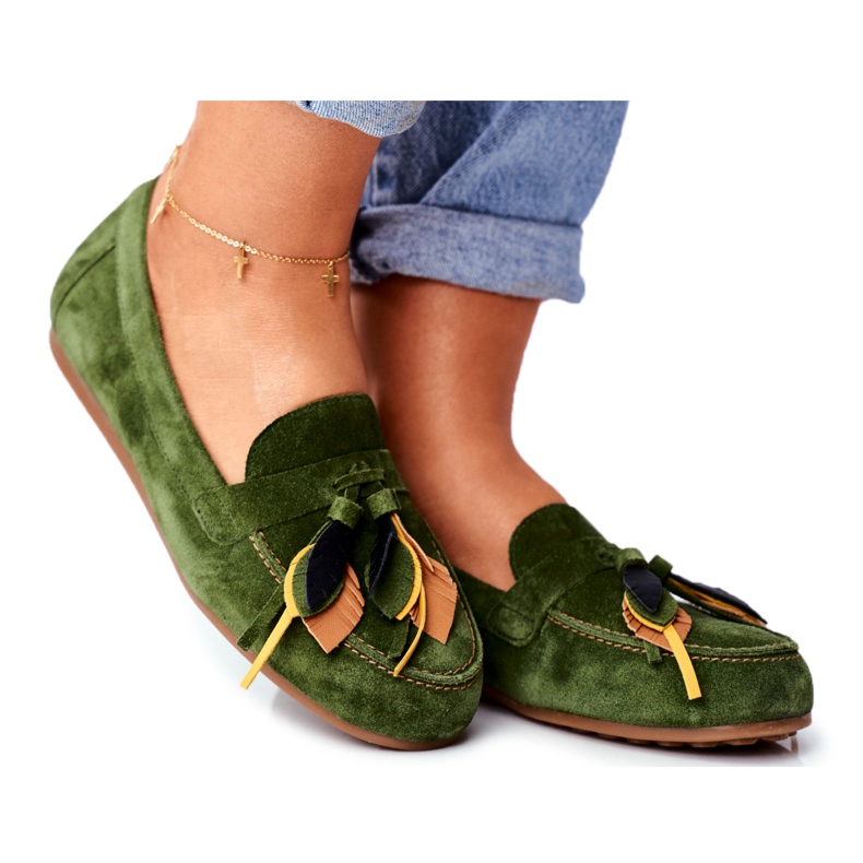 Mocassini Donna Maciejka Pelle Verde 04494-09 / 00-5