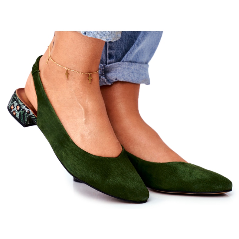 Décolleté da donna in pelle Slip-on Maciejka Miami Green 04482-09 verde
