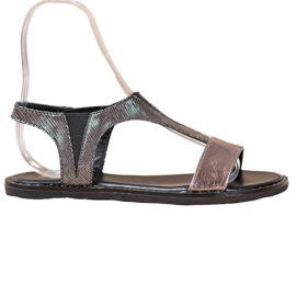 Goodin Eleganti sandali slip-on grigio