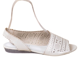 Goodin Sandali argento lucido grigio