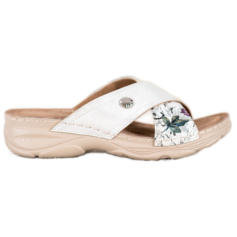 Ciabatte sulla piattaforma VINCEZA bianca