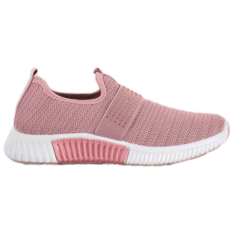 SHELOVET Scarpe sportive slip-on rosa