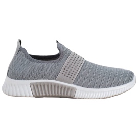 SHELOVET Scarpe sportive slip-on grigio