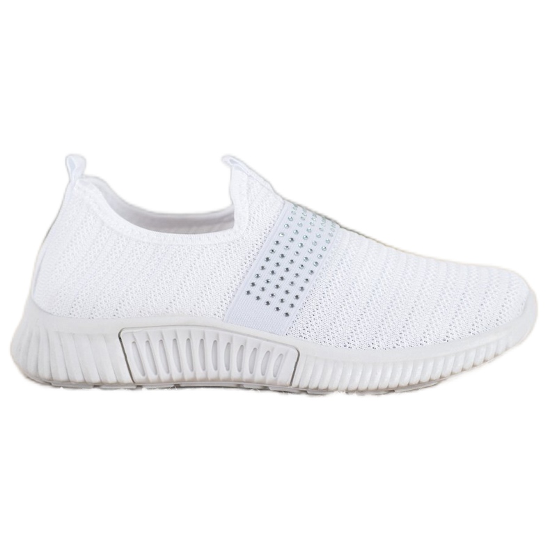 SHELOVET Scarpe sportive slip-on bianca