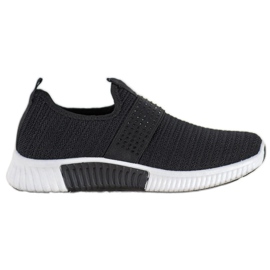 SHELOVET Scarpe sportive slip-on nero