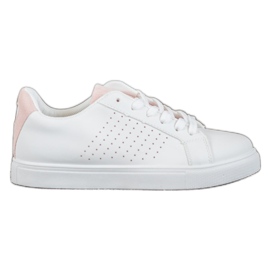 SHELOVET Scarpe Bianche Con Inserti In Pelle Scamosciata bianco