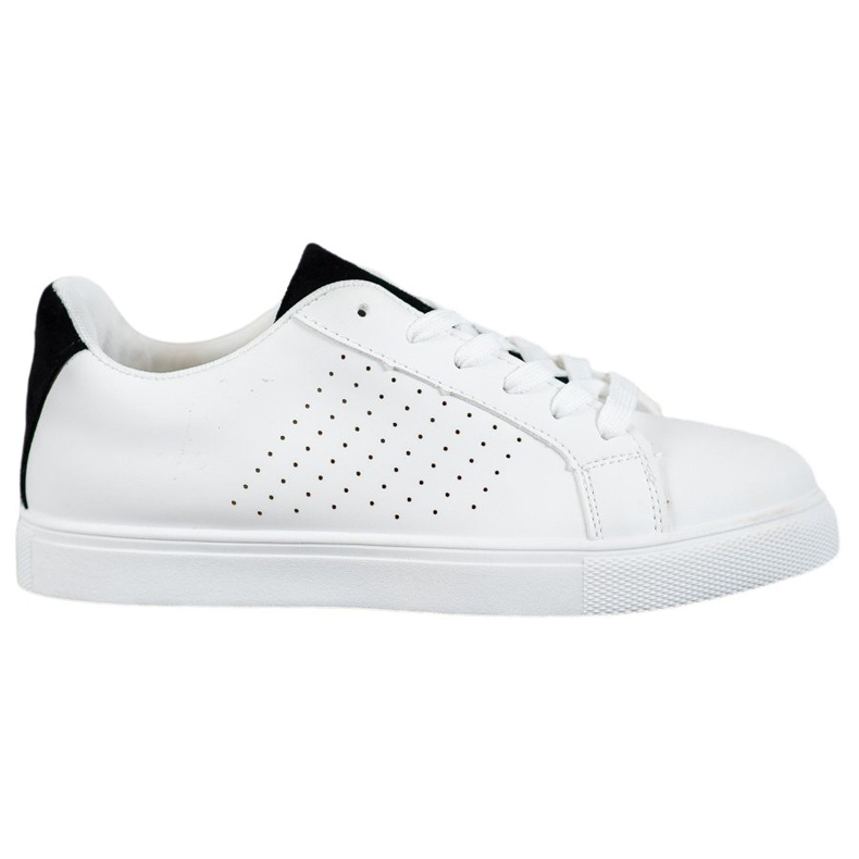 SHELOVET Scarpe Bianche Con Inserti In Pelle Scamosciata bianca