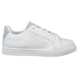 SHELOVET Scarpe Bianche Con Inserti In Pelle Scamosciata bianca