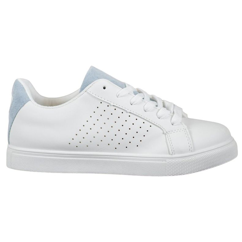 SHELOVET Scarpe Bianche Con Inserti In Pelle Scamosciata bianca