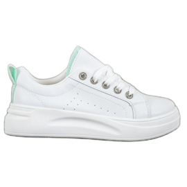 SHELOVET Sneakers alla moda sulla piattaforma bianco