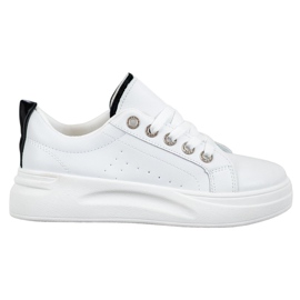 SHELOVET Sneakers alla moda sulla piattaforma bianca