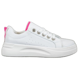 SHELOVET Sneakers alla moda sulla piattaforma bianco