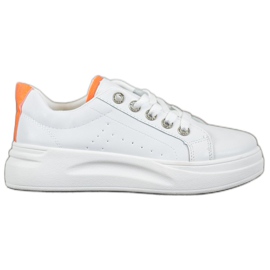 SHELOVET Sneakers alla moda sulla piattaforma bianco