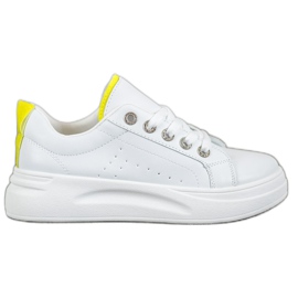 SHELOVET Sneakers alla moda sulla piattaforma bianco