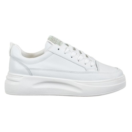SHELOVET Scarpe da ginnastica sulla piattaforma della moda bianca