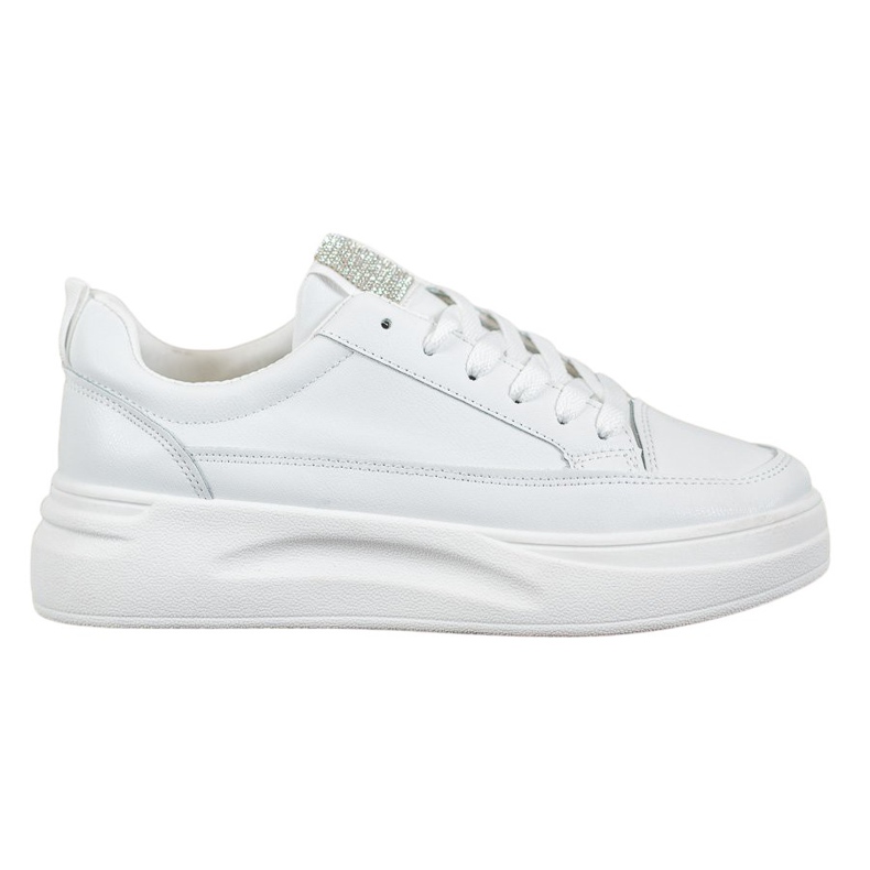 SHELOVET Scarpe da ginnastica sulla piattaforma della moda bianca