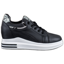 Lovery Scarpe da ginnastica con zeppa nero