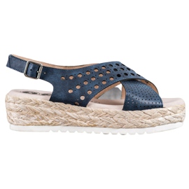SHELOVET Sandali espadrillas blu