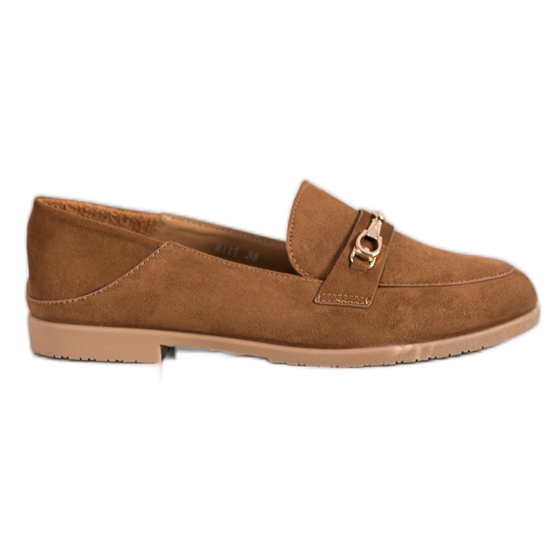 SHELOVET Signori in pelle scamosciata marrone