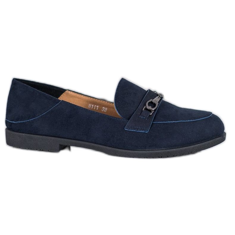 SHELOVET Signori in pelle scamosciata blu
