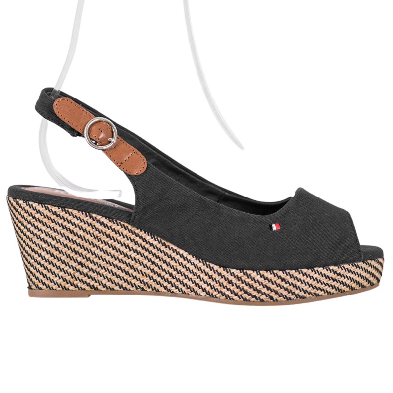 SHELOVET Sandali con zeppa classici nero