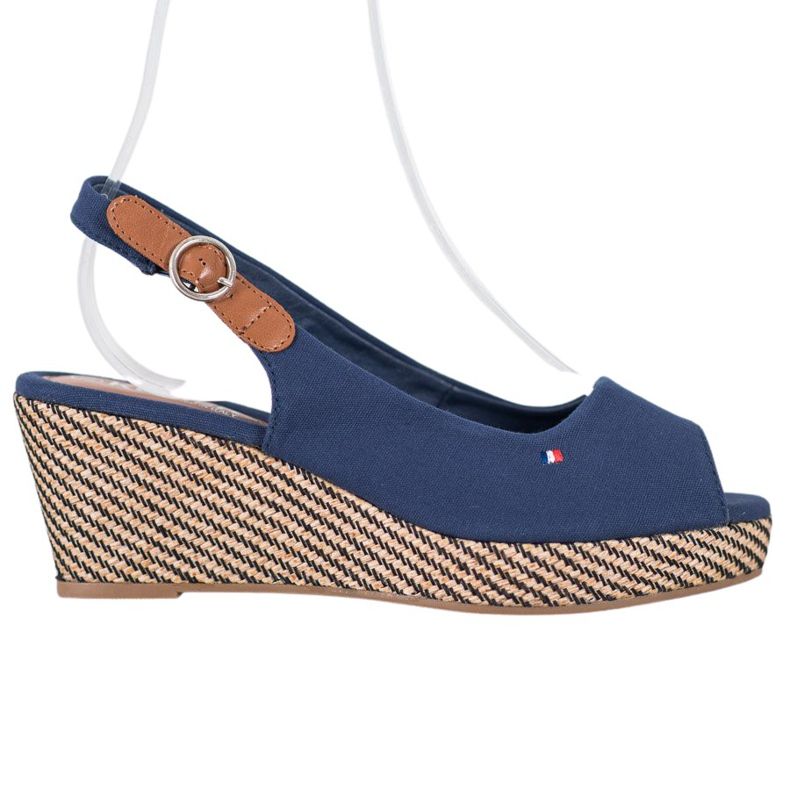 SHELOVET Sandali con zeppa classici blu