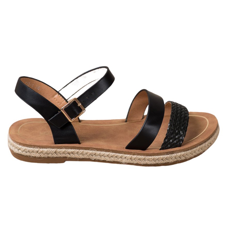 SHELOVET Sandali In Ecopelle Intrecciati nero