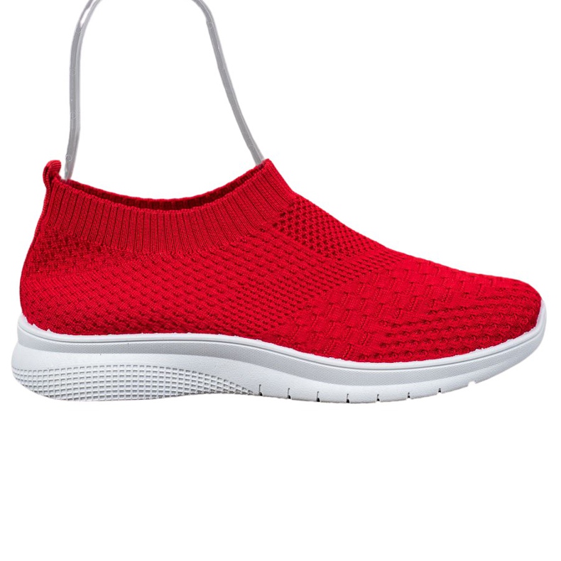 SHELOVET Scarpe da ginnastica senza lacci rosso