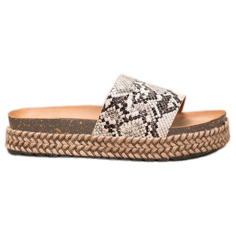 Comer Pantofole casual sulla piattaforma multicolore
