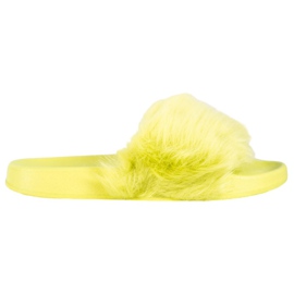SHELOVET Pantofole In Gomma Con Pelliccia multicolore verde