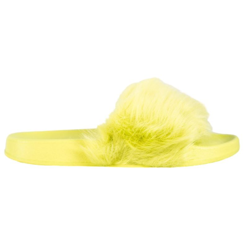 SHELOVET Pantofole In Gomma Con Pelliccia multicolore verde