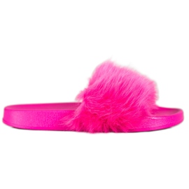 SHELOVET Pantofole In Gomma Con Pelliccia rosa