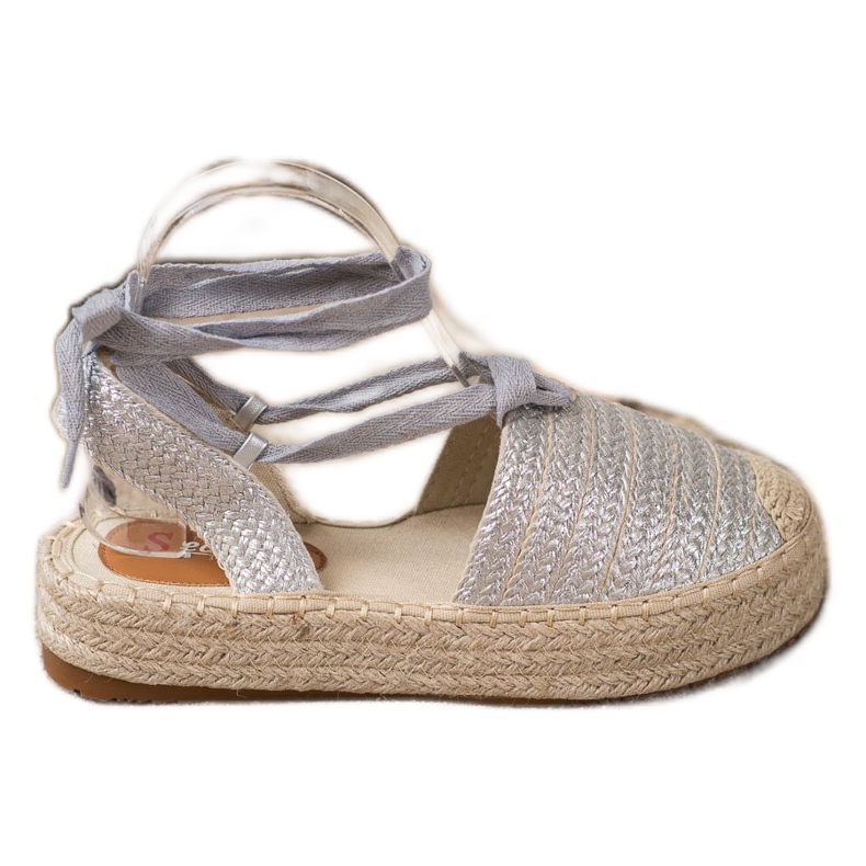 Seastar Sandali espadrillas allacciati grigio