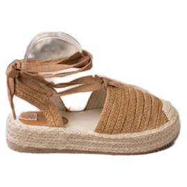 Seastar Sandali espadrillas allacciati marrone