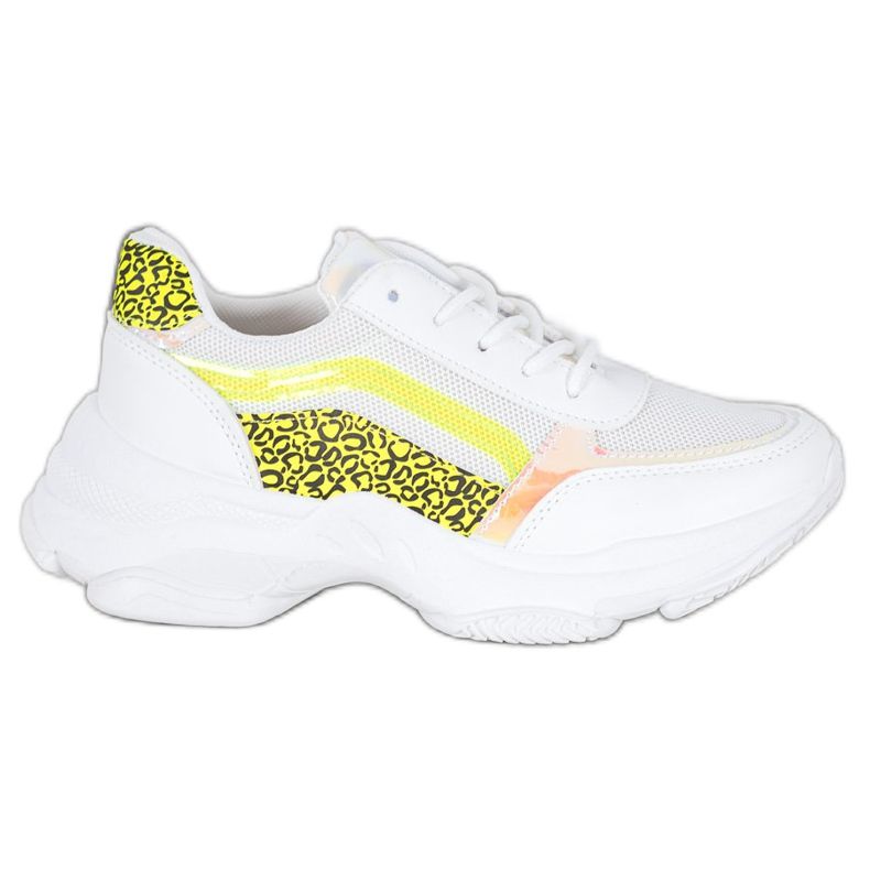 Marquiz Sneakers con inserti fluo bianca multicolore