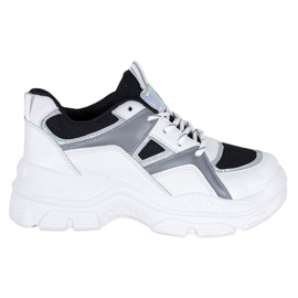Sweet Shoes Scarpe da ginnastica legate bianca nero