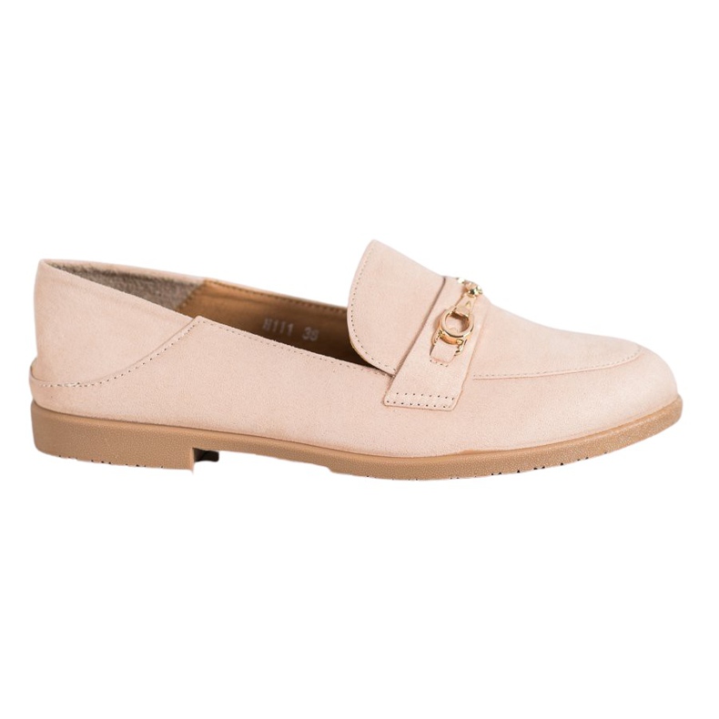 SHELOVET Signori in pelle scamosciata beige