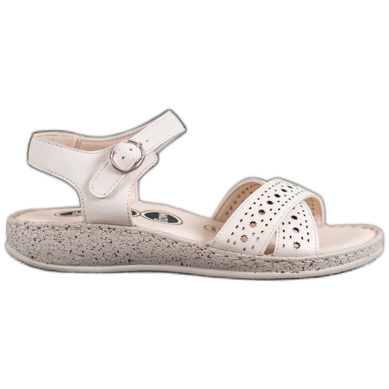 SHELOVET Sandali leggeri sulla piattaforma beige